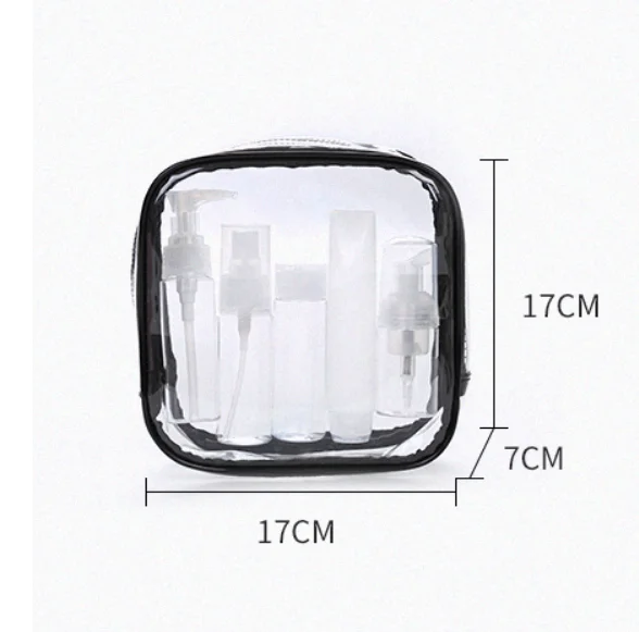 

Promotional transparent PVC cosmetic bag travel clear toiletries bag waterproof makeup pouch bag