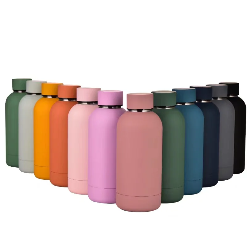 

BORGE Small Narrow Mouth 350ml Vacuum Flask Stainless Steel Portable Thermos Bottle Kids Water Bottle