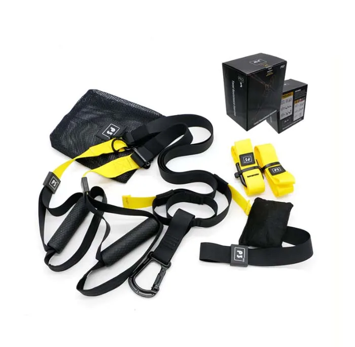 

multifunction home gym durable strength resistance bands fitness P3 suspension trainer straps