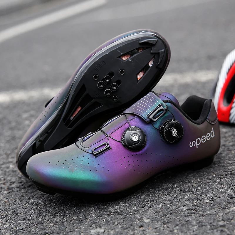 

5D Colorful Custom Logo ODM/OEM Self-Lock Bicycle Rc1 Road Cycling Shoes Purple Sneakers Specialised Road Bike Shoes