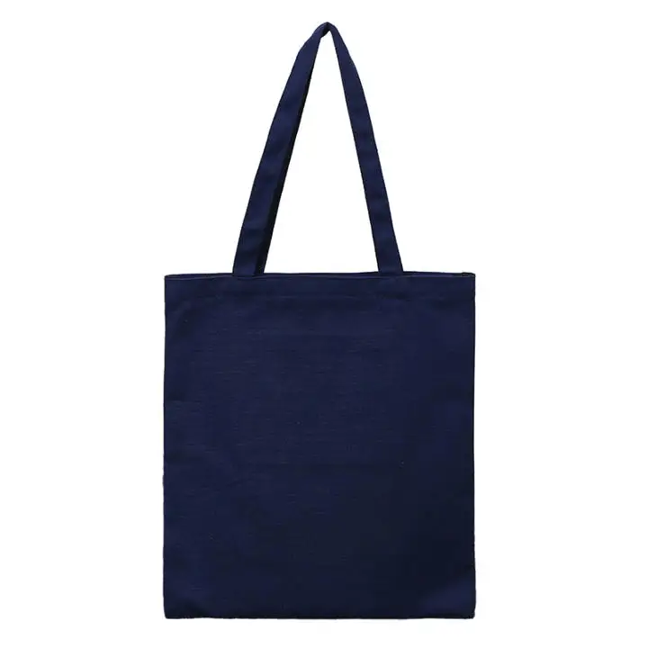 

Wholesale Custom Printed Eco Friendly Recycle Plain Organic Eco Canvas Reusable Women Tote Cotton tote strong shopping bag, Customized color