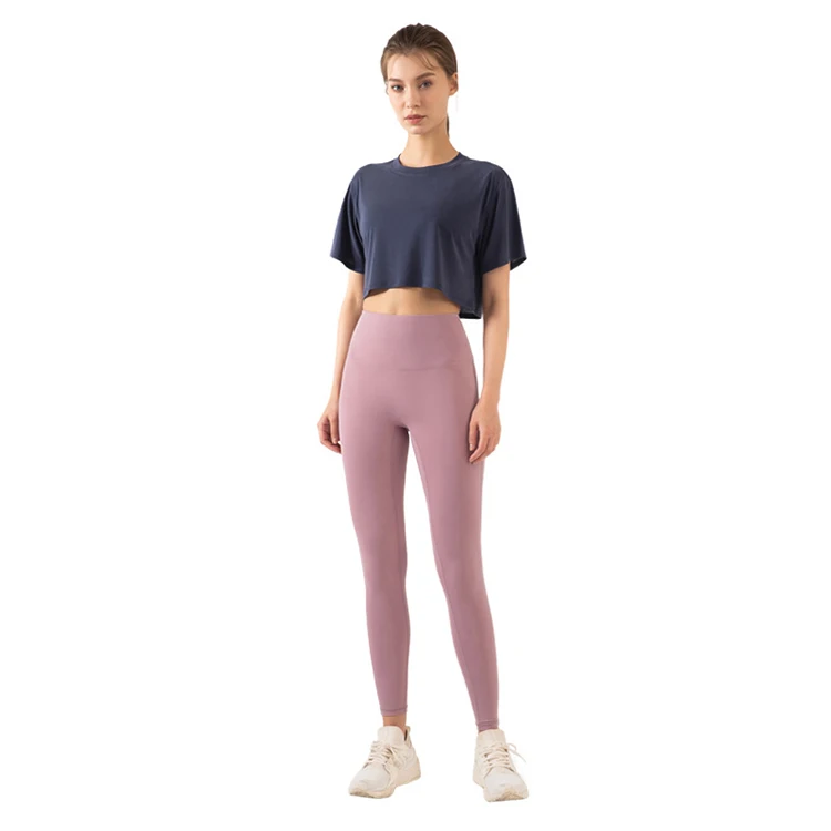 

Spring and summer new yoga suit female running sports breathable elastic hip lift fitness outdoor yoga suit