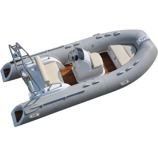 

3.9m China Hypalon Sport RIB Boat Fiberglass Hull Zodiac Inflatable Fishing Boat with Motor RIB Rowing Boat, Optional