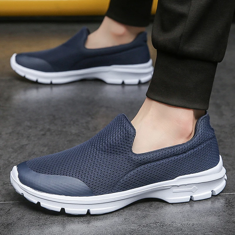 

Manufacturer Men Shoes Fashion Knitting Fabric Running Sneakers Super Light Breathable Jogging Casual Shoes