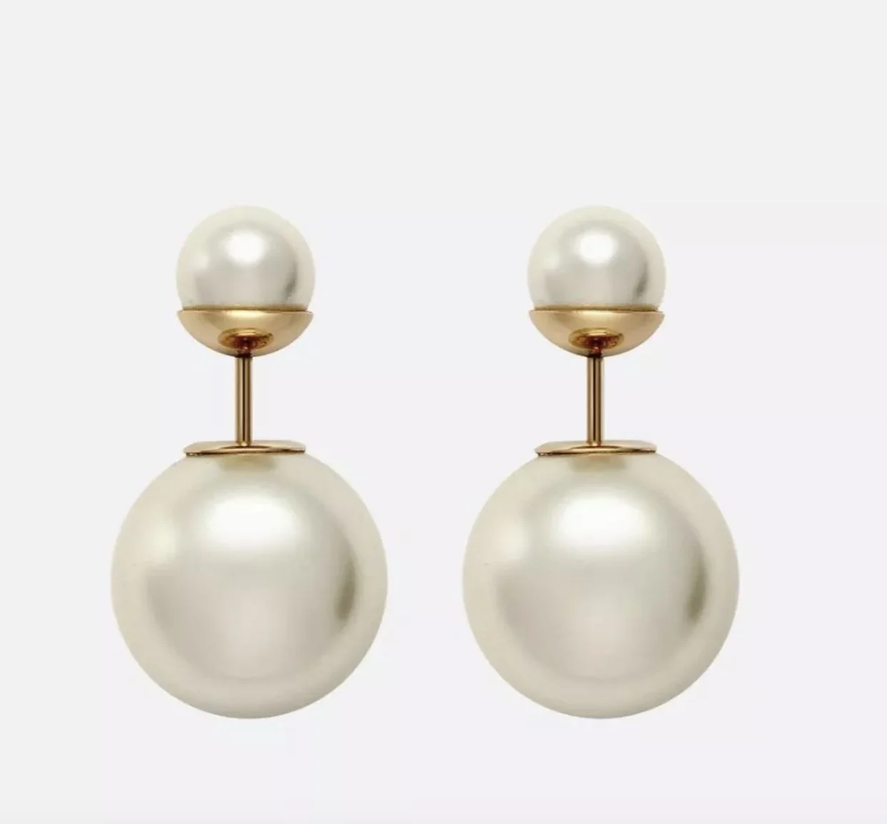 

HAOY Wholesale D Pearl Ear Stud Tribales Earrings Gold-plated Jewelry Fashion Gift