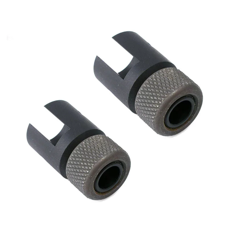 

Tactical pipe end thread adapter 1/2x28 5/8-24 brake with knurled steel thread protector