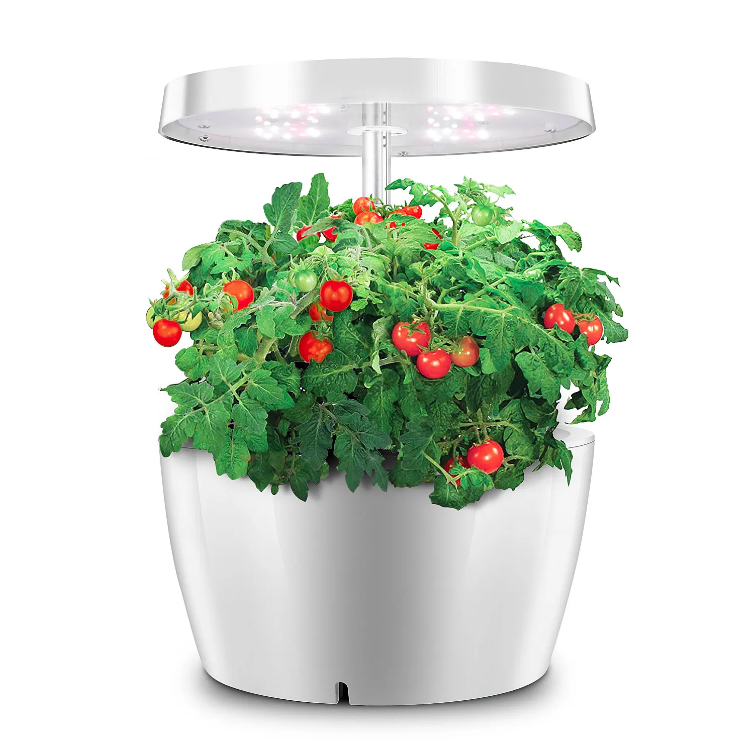 

Indoor Intelligent Hydroponic Garden LED Light Growing Hydroponic Systems can be used as a lamp With four slots, White