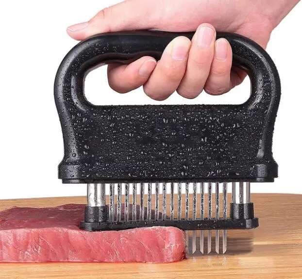 

Meat Tenderizer Tool 48 Stainless Steel Blades Needle For Tenderizing Chicken Steak Pork & Other Meat - Dishwasher Safe