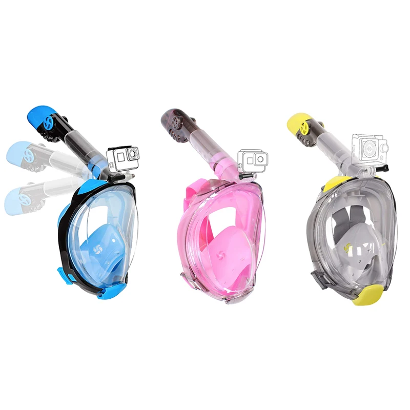 

180 degree view full face scuba gear snorkel diving mask diving equipment