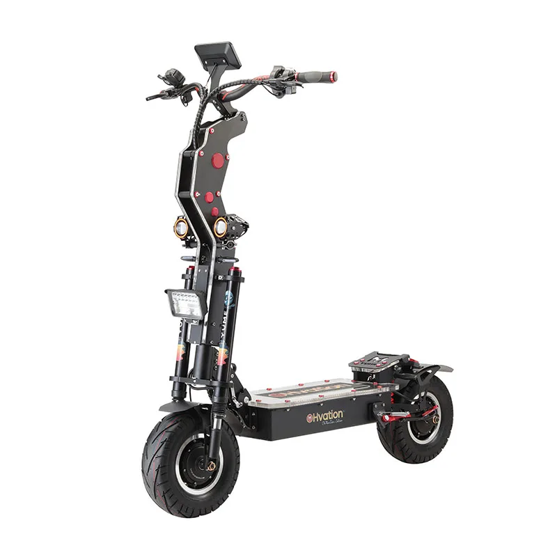 

YUME OHVATION 72v 8000w Scooter 13 inch Fat Wheel Folding Powerful Adult Electric Scooter 200 Kg Load From China, Black