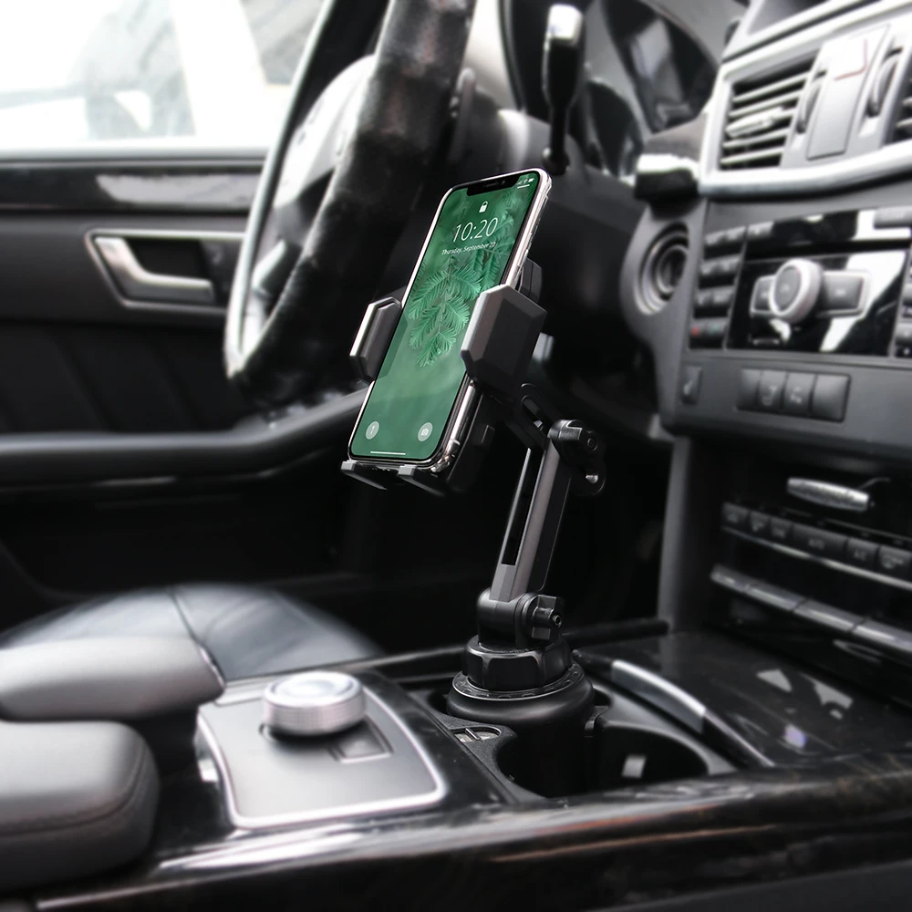

Upgraded Car Cup Holder Phone Mount Adjustable Automobile Cup Holder Smart Phone Cradle Car Mount