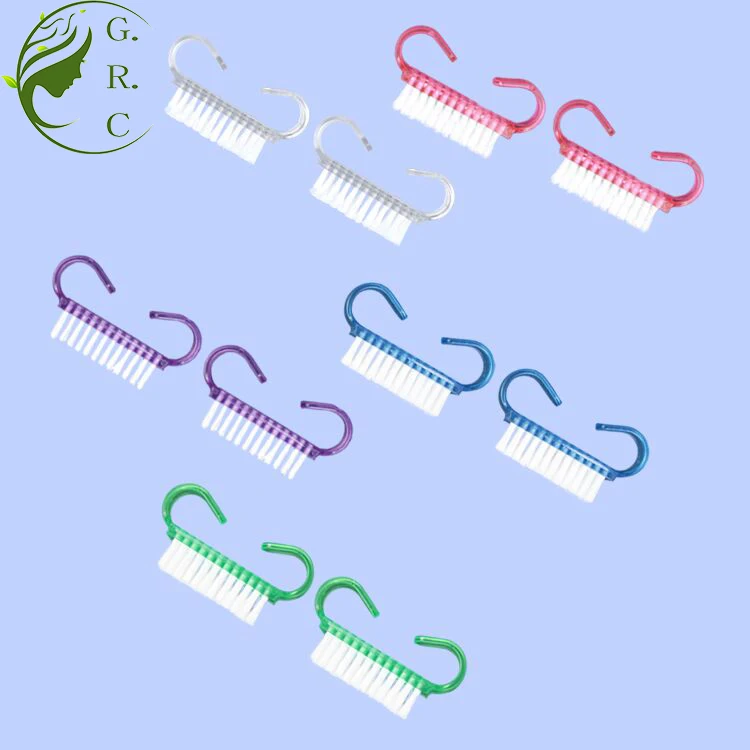 

Wholesale Durable Nylon Nail Scrub Art Dust Cleaning Brush Cleaner Nail Brush, Colorful nail brush