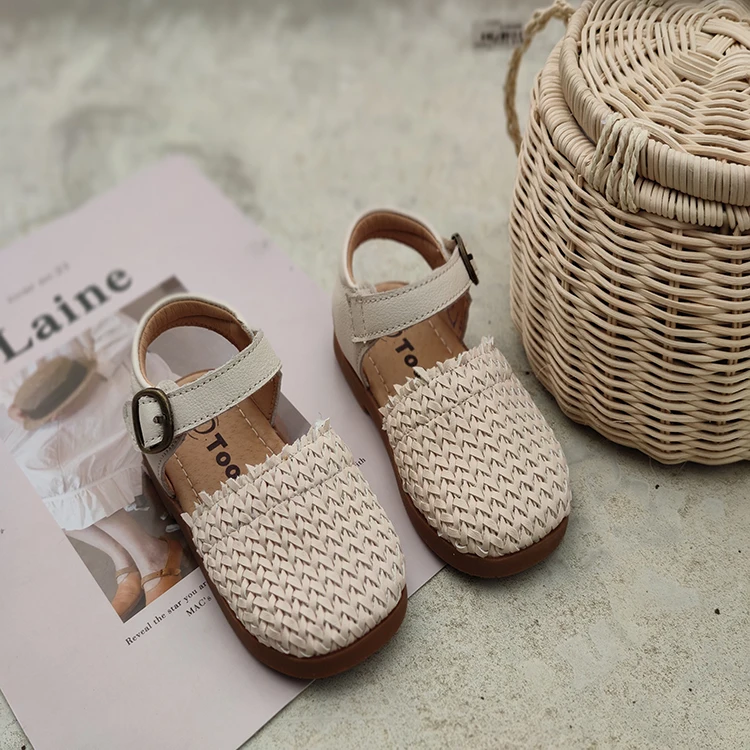 

Fashion Flat Shoes Woman Summer Handmade Straw Sandals Women Footwear Linen Woven Hemp Rope Sandals Beach Slippers Women