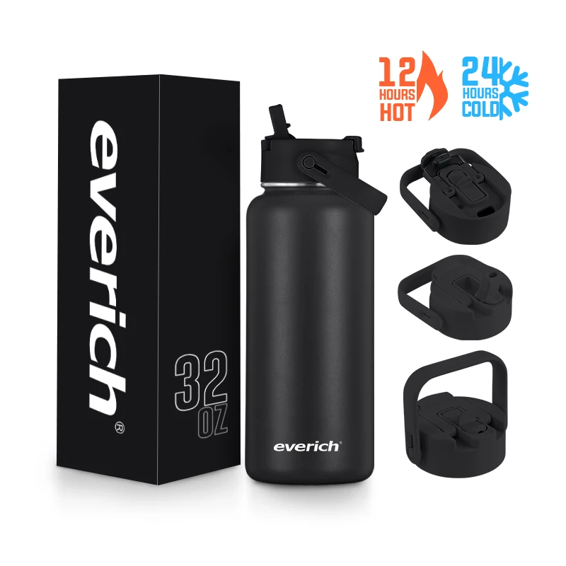

Gym Wholesale Thermoses Sport Double Wall Vacuum Flask Insulated Stainless Steel Drink Water Bottle With Logo Straw Lid