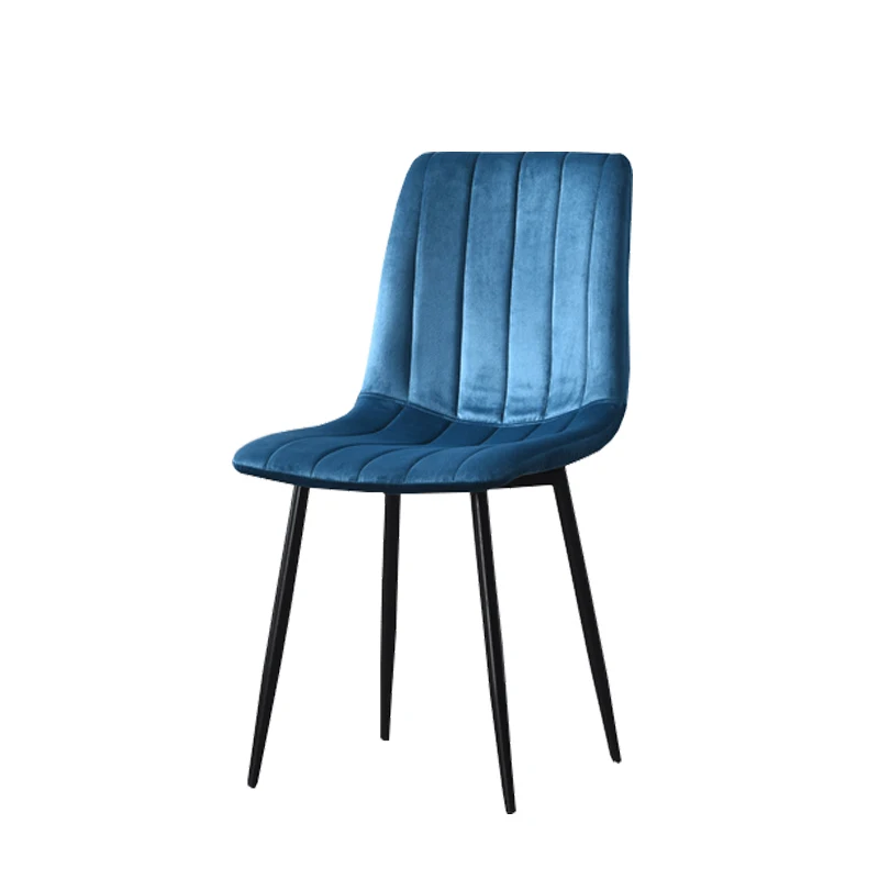 
Stock nordic Commerical Furniture Style Restaurant Dining Room Coffee Shop Velvet upholstered Fabric Modern Dinning Chair 