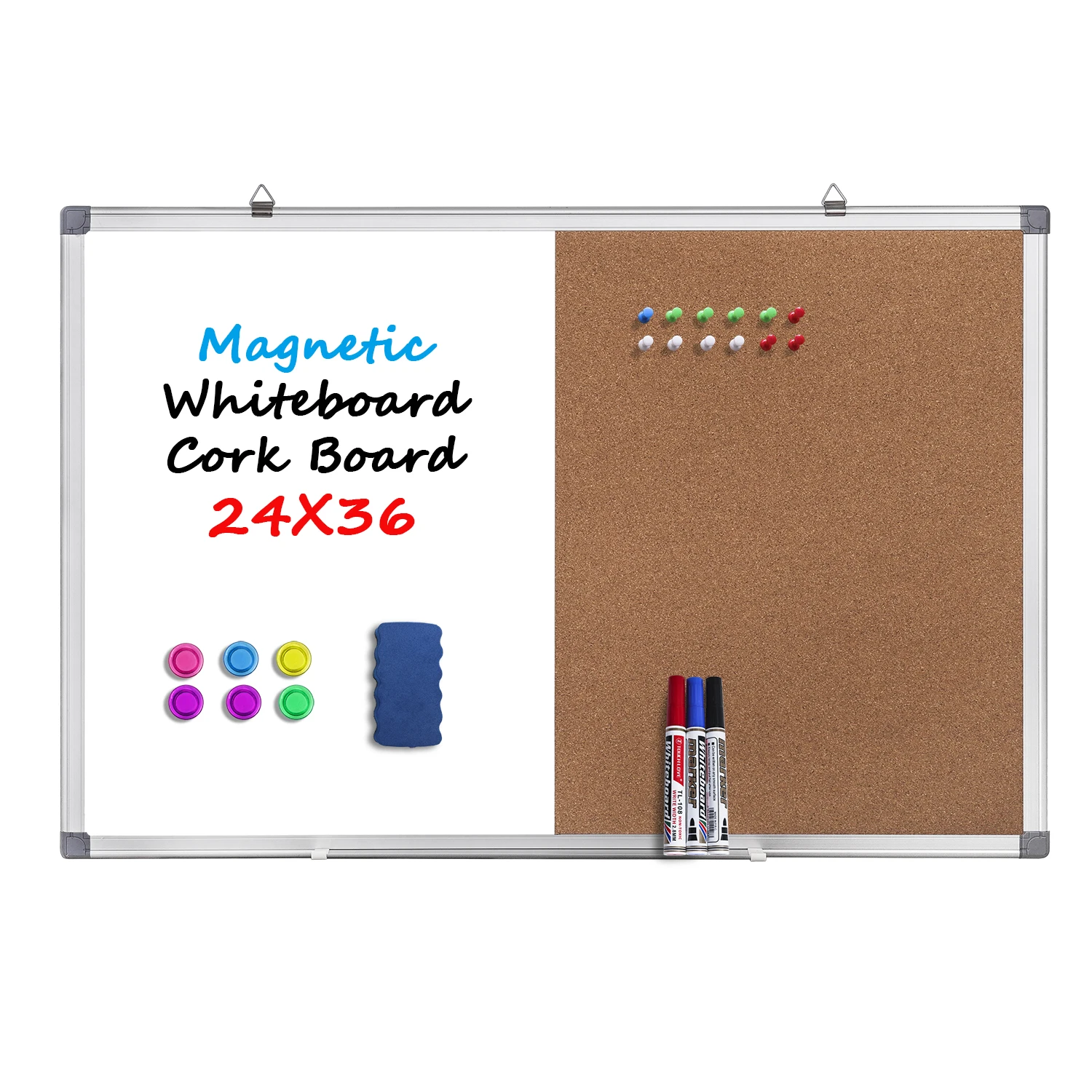 Dry Erase Board Bulletin White Board For Home Office Wall Mounted ...