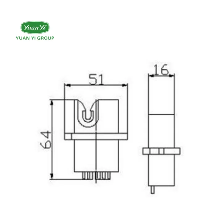 
Made In China Yuan Yi AFK Yarn Sensor Used For Barmag DTY Machinery/Textile Yarn Machine Parts 64*50*27mm 