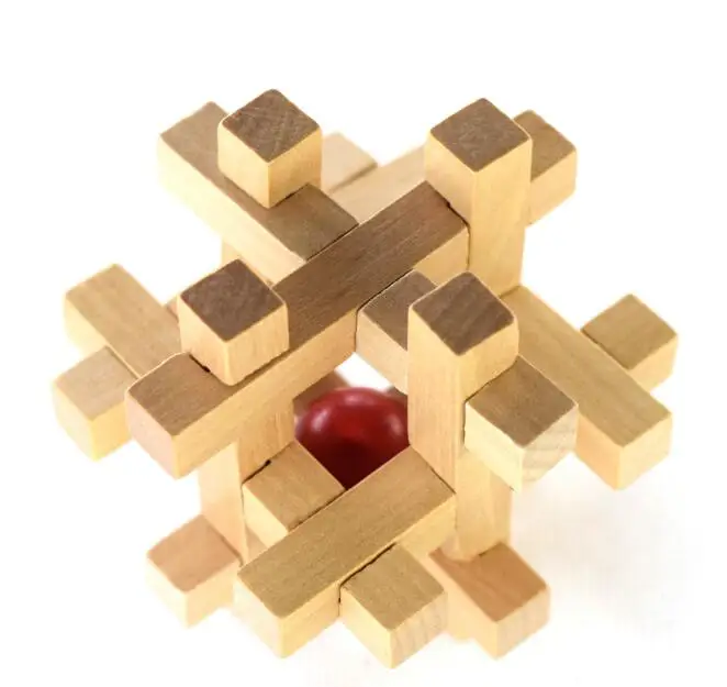 wooden toy burr puzzle
