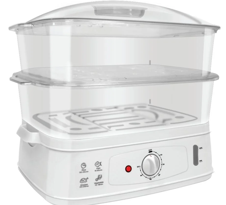 
Chinese mainland 2 layer plastic 20L electric home food steamer cooker 