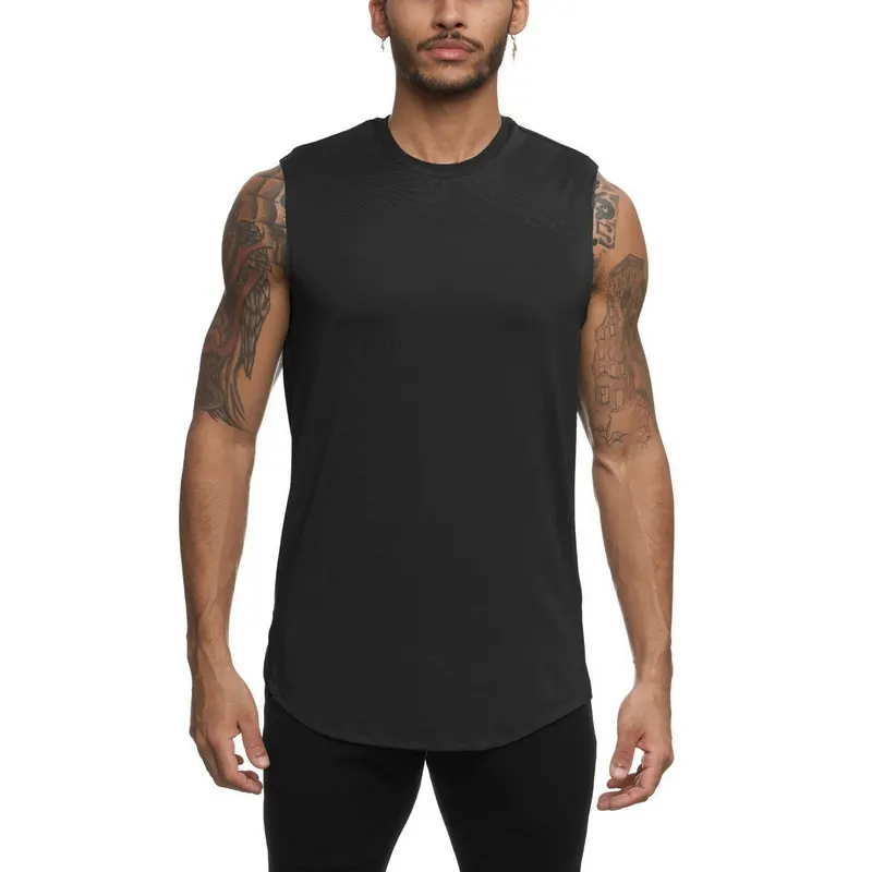 

No MOQ Summer Camouflage Breathable Men's Quick Dry Gym Fashion Men Tank Top Gym Training T Shirts Activewear, As picture