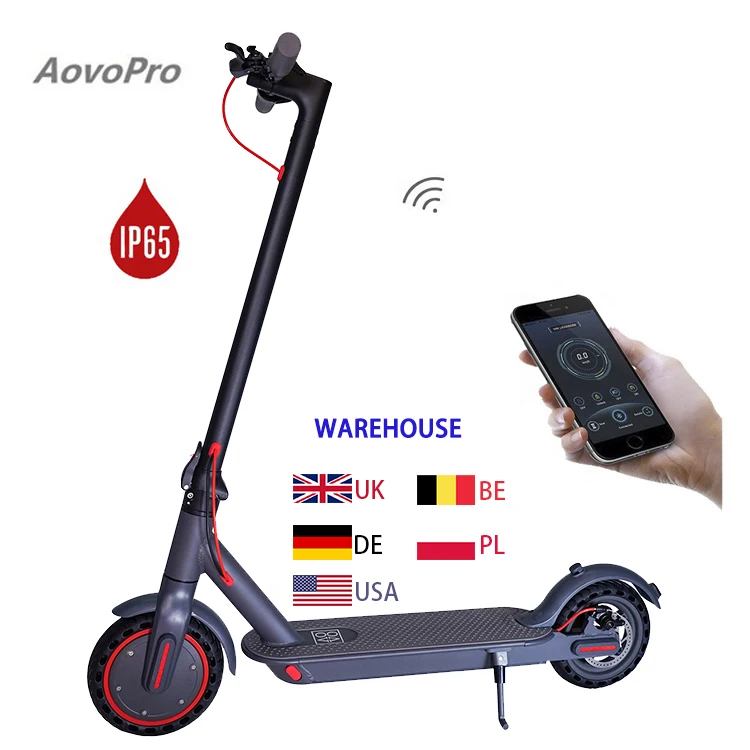 

Aovo Pro 2 Wheel 7.8 10.5 Ah 250w 350w E Scooter European Warehouse DDP EU Electric Scooter with Lcd Display