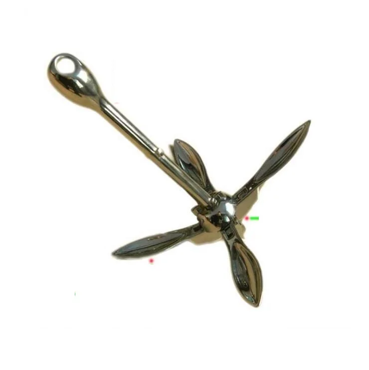 

Stainless steel anchor folding anchor yacht fishing boat accessories 4kg high-grade 316 general Marine hardware