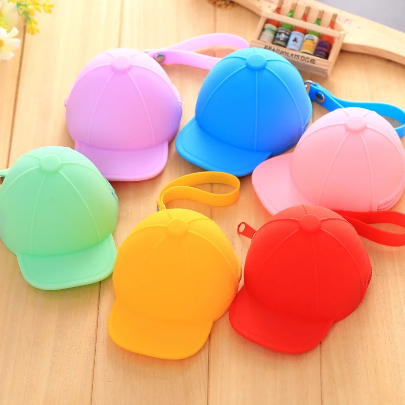 

Designer inspired cute change pouch bag round handbag hat shape silicon coin purse for kid children baby