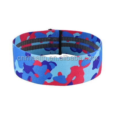 

Sublimation Printed Camouflage Pattern Hip Trimmer Resistance Bands, Stretch Buttock Lift Training Circle Band Headband Set, Red/black/blue//yellow/green