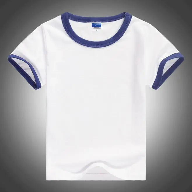 
Wholesale custom logo print oem 100% organic cotton white kids girl boy children polo t shirt for kid girl 