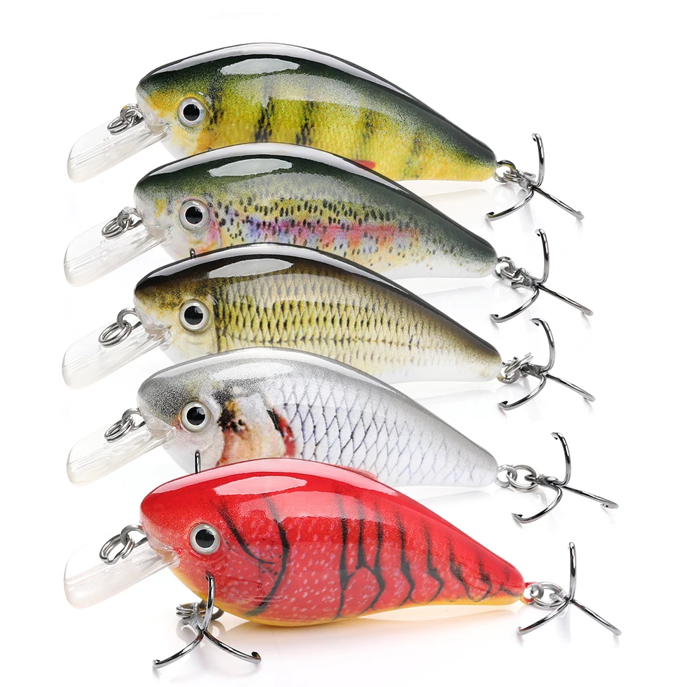 8cm 12g Crankbaits Set for Bass Fishing Lures Hard Baits Topwater Lures Crank Bait Kit Fishing Tackle
