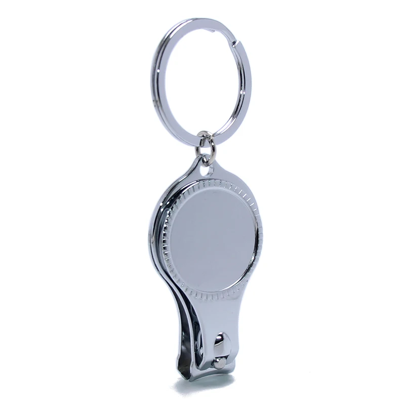 

Foldable Hand Toe Nail Cutter Opener Keyring Key Chain Ring Holder Trimmer Outdoor Tool Stainless Steel Metal Nail Clipper