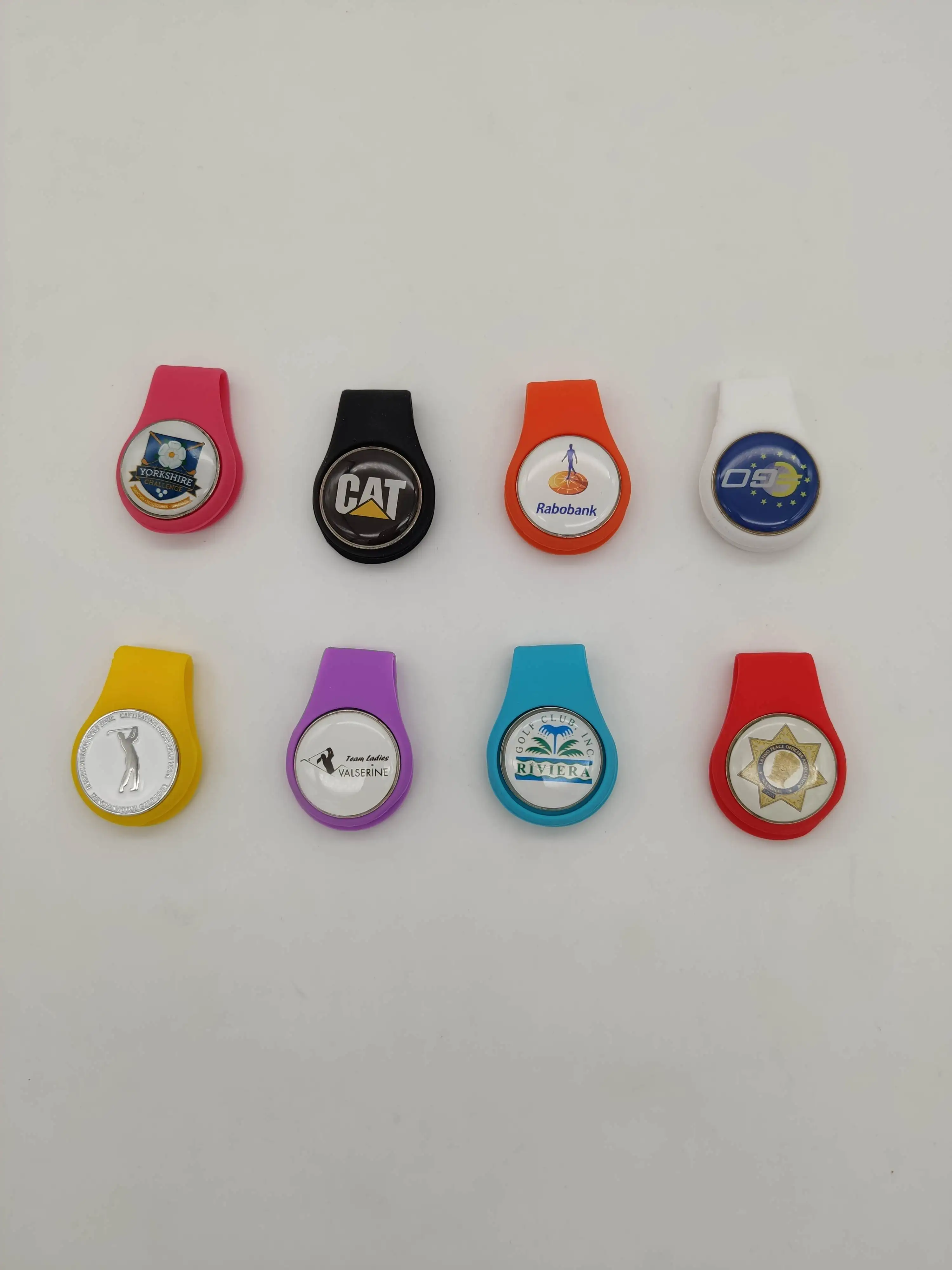 Silicone Golf Hat Clip With Customized Removable Ball Marker