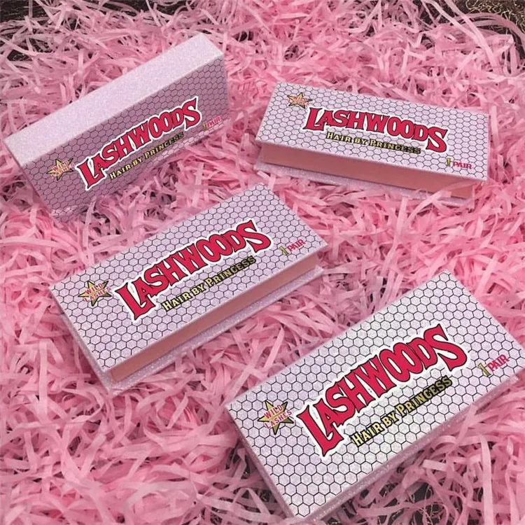 

Private label custom lash empty lashwoods boxes wispy eyelash backwood packaging