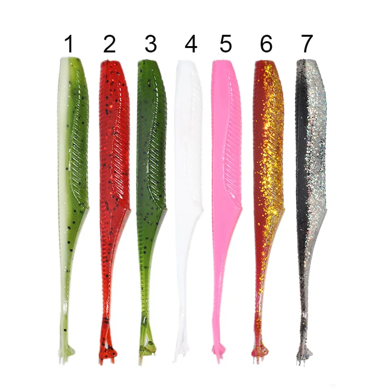 

New design Korea market fishing soft lure 125mm/7.8g factory wholesale PVC Baits Plastic Lure, 6colors for choice