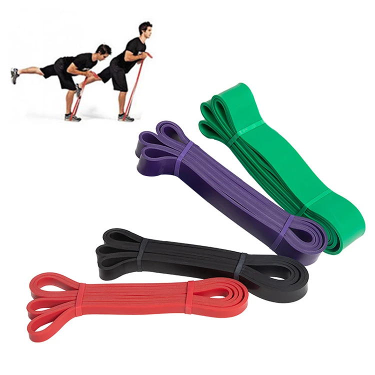 

Eco friendly workout bands exercise resistance bands set, Black, red, yellow, blue, green, purple, orange, grey