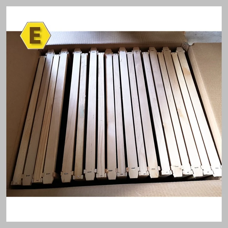 
Full depth wooden beehive frame assembled with plastic foundation beekeeping equipment 