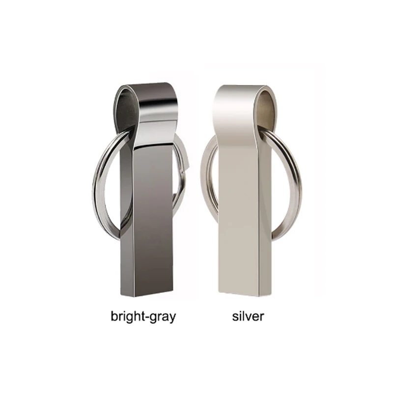 

Hot Selling Metal Key Chain USB Flash Drive 128GB 2.0 Logo, Beige, black