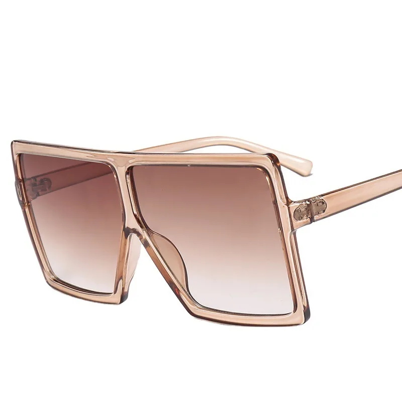 

2021 Oversized Shades Women Sunglasses Fashion Sunglass Square Rectangule Big Frame Vintage Retro Sunglasses