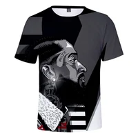 

Nipsey hussle TShirt Harajuku 3D T-shirts teenager Clothes 2019 Short Sleeve Kpop Print Tops Tees Plus Size Street style