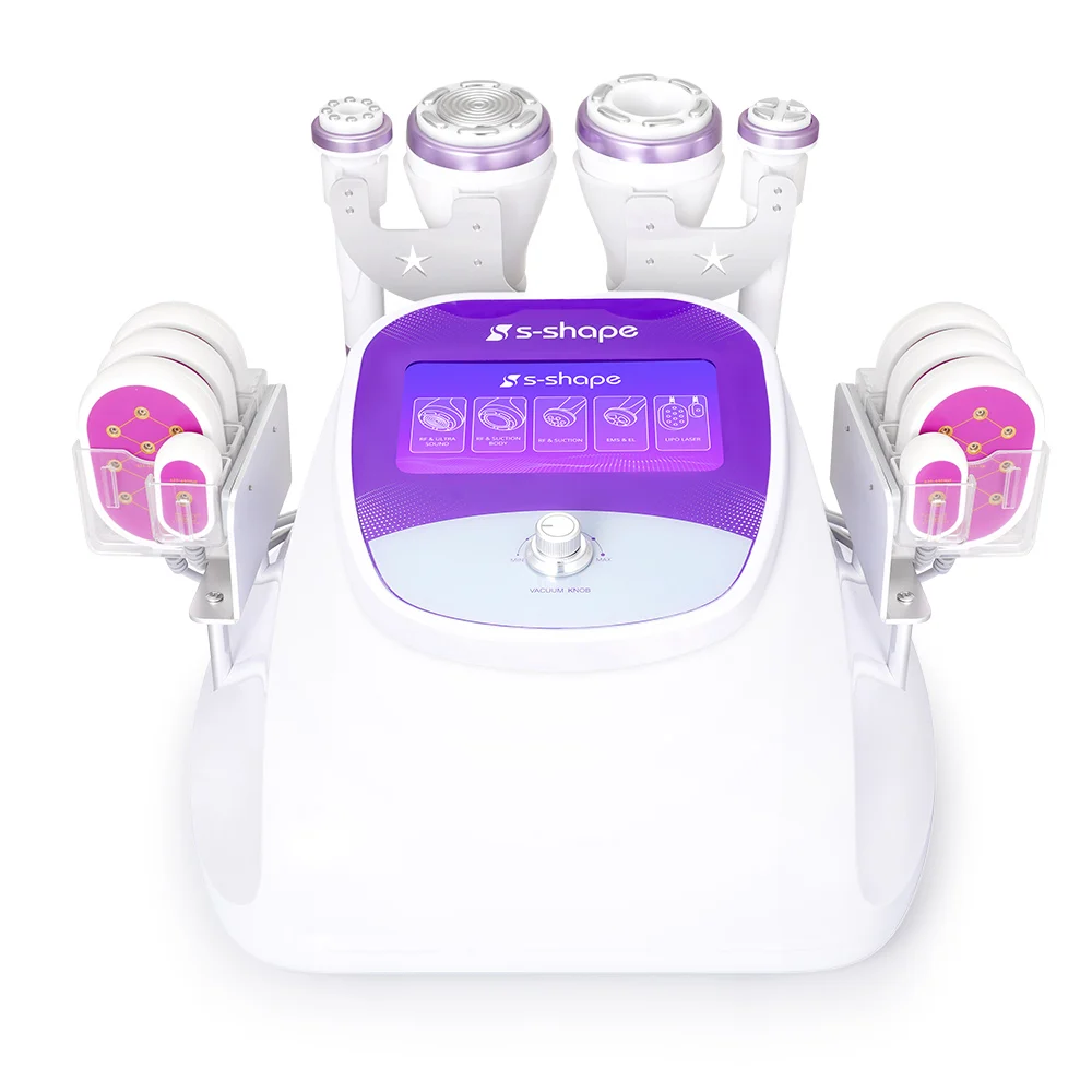 

New design Cellulite Reduction Fat Loss 30K Cavitation RF body S SHAPE slimming machine lipo laser