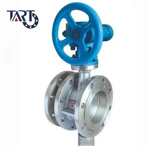 

Hot sale stainless steel metal-seat flanged butterfly valve