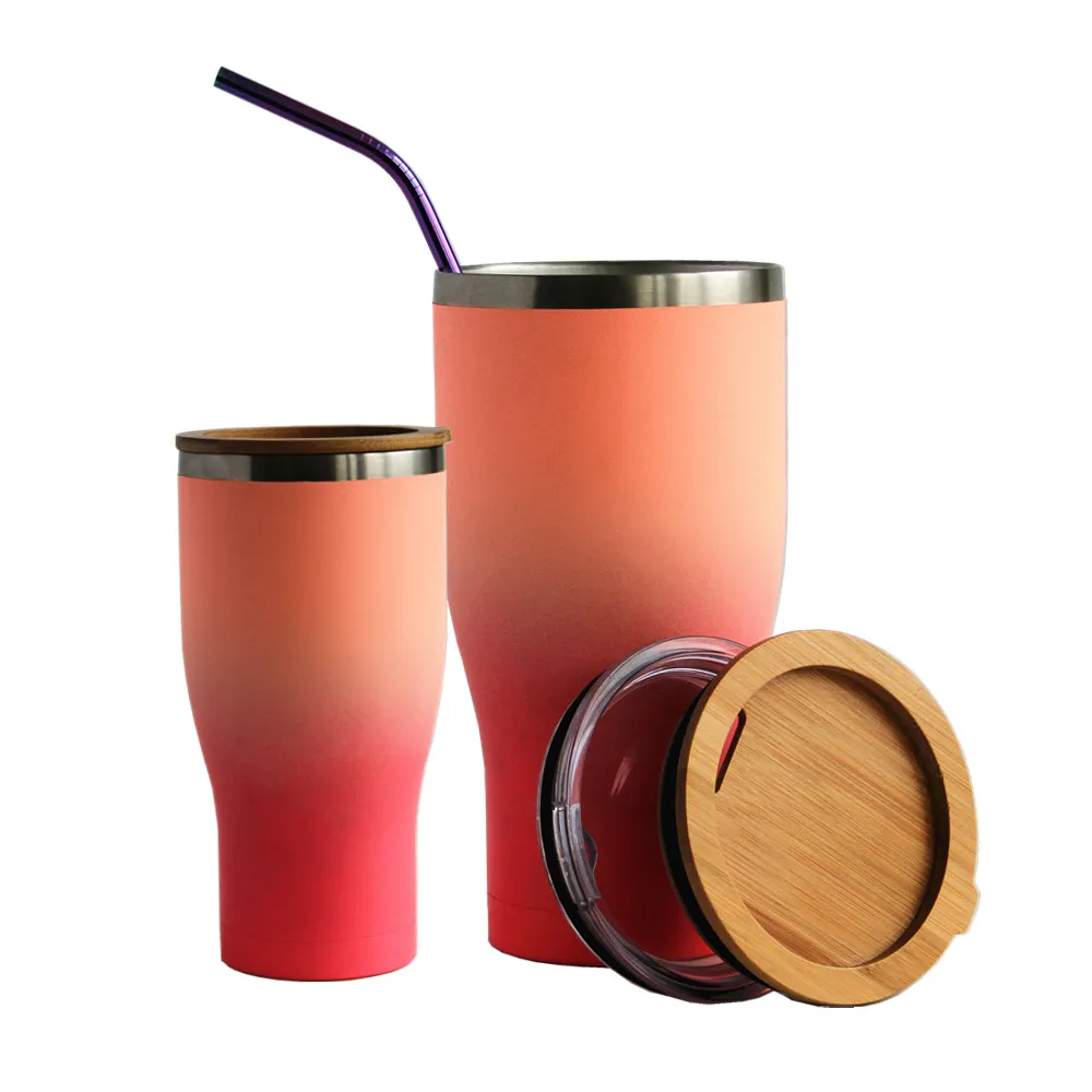 

Hot Stainless Steel 304 tumbler cups in bulk 30oz double wall stainless steel tumbler coffee cup with lid straw custom logo, Customized colors acceptable