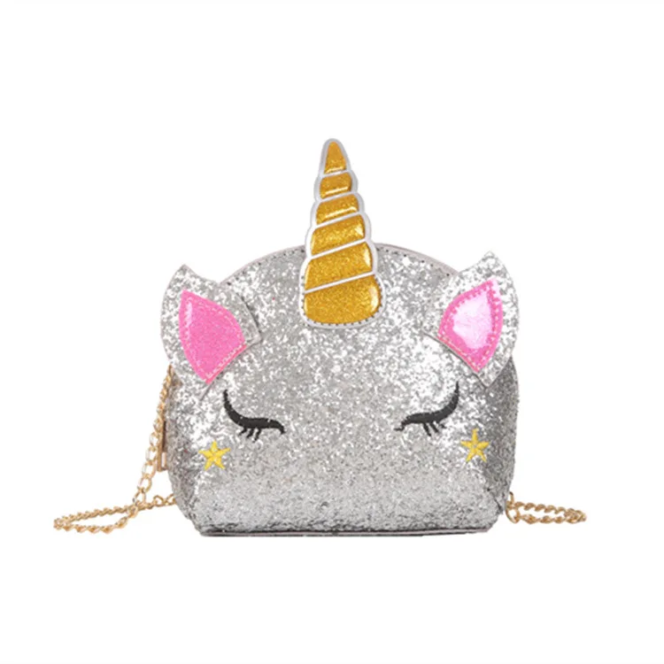 

customization fashion cute Mini Crossbody Chain Handbag Kids Handbags Unicorn Kids Unicorn Handbags