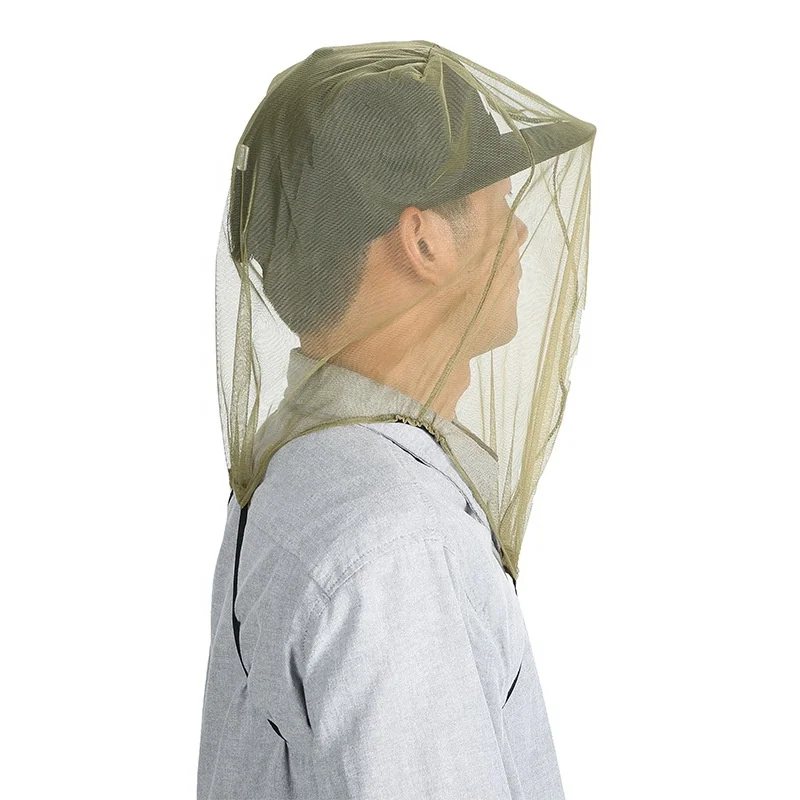 

Wholesale outdoor hiking veil anti mosquito no sting head mesh cover face protection crossing the jungle forest bee keeping suit