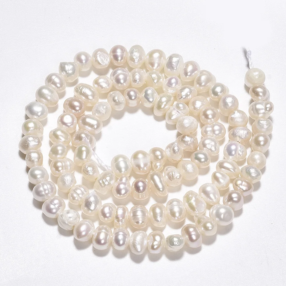 

PandaHall 4mm Potato Natural Cultured Freshwater Pearl Beads