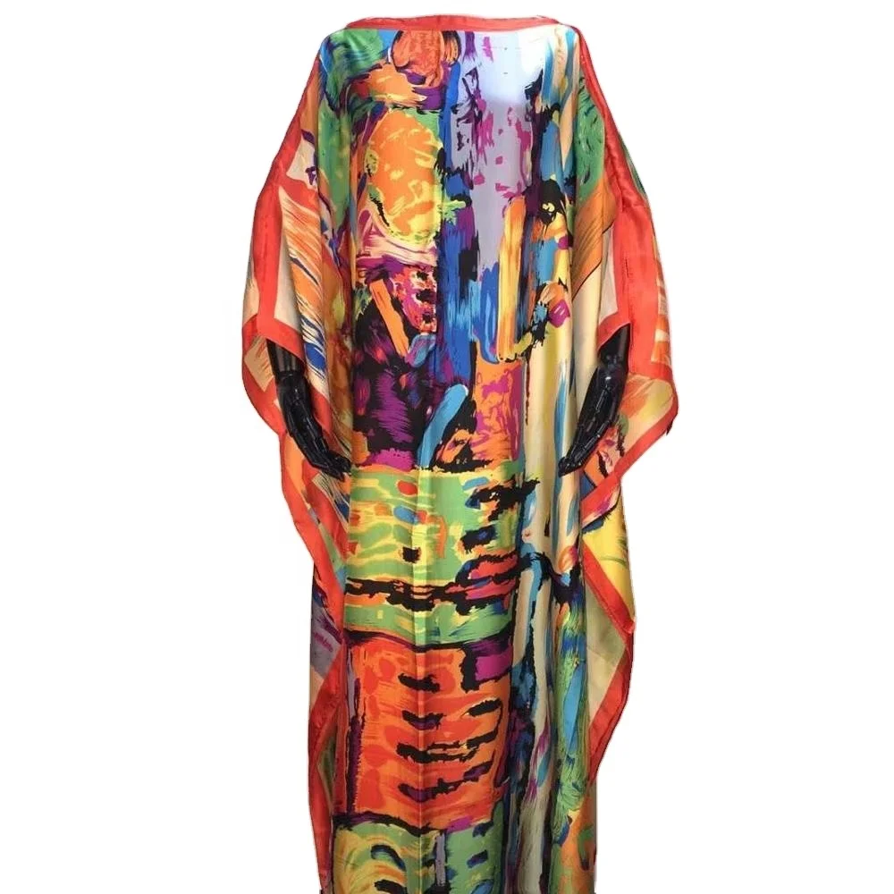 

Muslim Women Islamic Kaftan Dress With Scarfs High Quality Fashion Lady Elegant Maxi Dress Chiffon Silk Brazil Long Gown, Photo shown