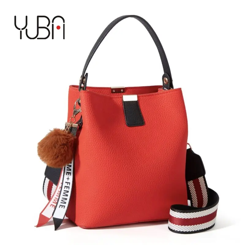

Wholesale Big Capacity Shoulder Bags Wide Strap Popular Ladies Hand Bags Handbags Bucket Bag, Customizable