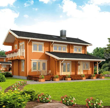 
beautiful prefab wood house 
