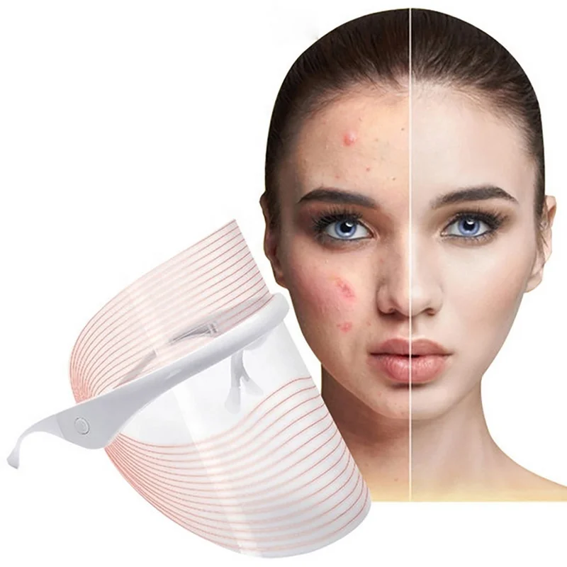 

PDT Photon Light Facial Skin Beauty Therapy 7 Colors LED Face Mask Beauty Device Rechargeable Light LED Mask