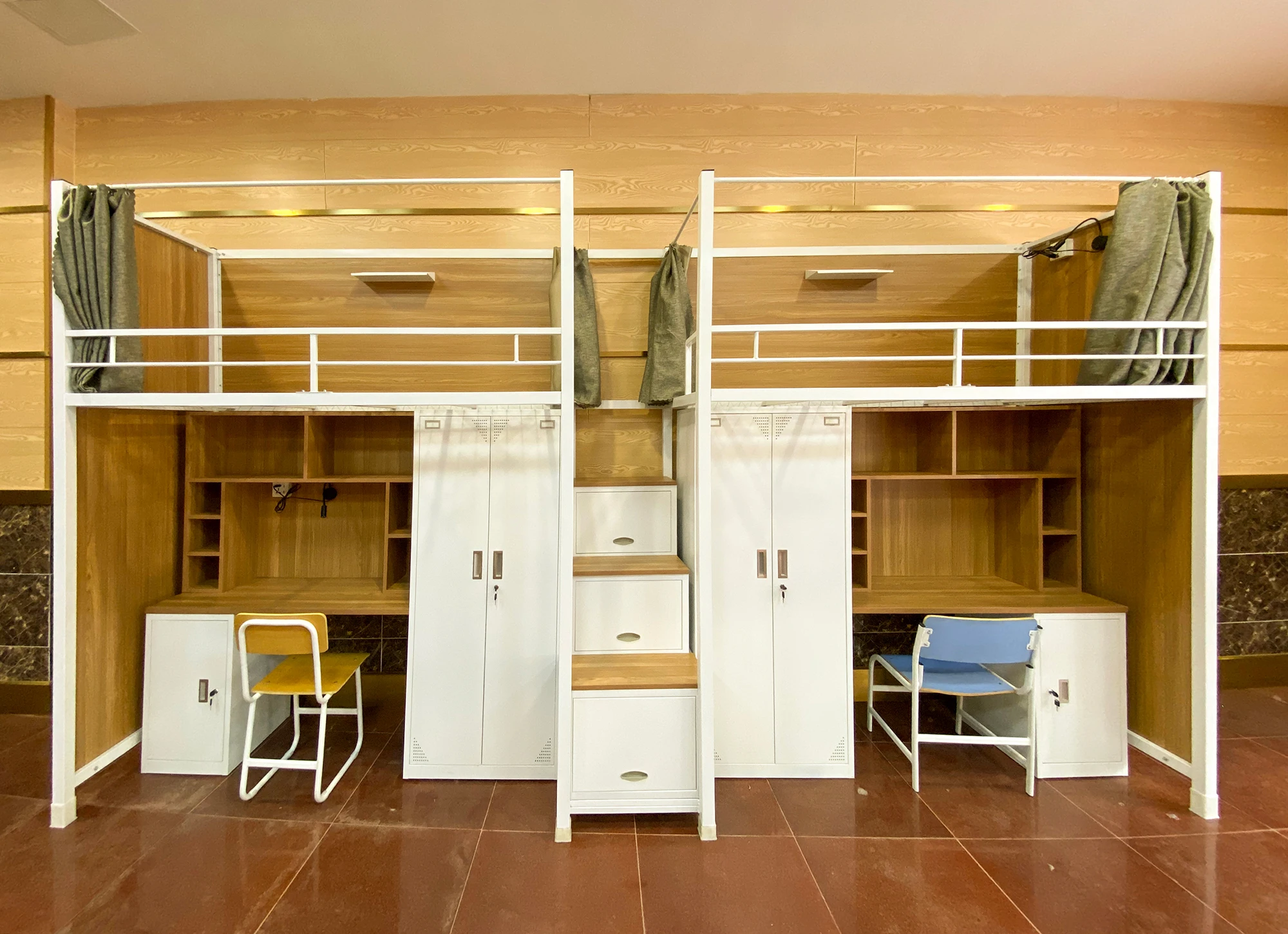 College Dorm Loft Bed Bunk Bed With Desk And Wardrobe Buy Bunk Bed
